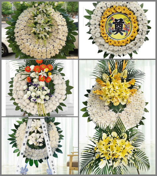 山东青岛即墨市移风店镇湍湾石硼村花圈速递