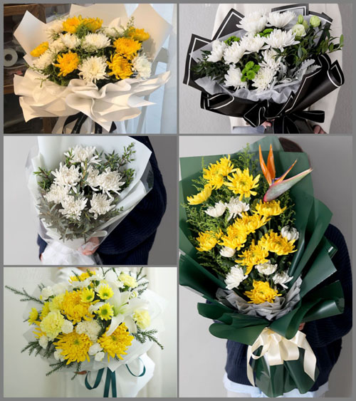 山东青岛即墨市移风店镇湍湾石硼村白事花束代送